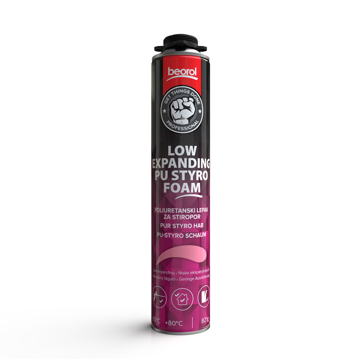 PU лепак за стиропор пиштолски, 750ml 