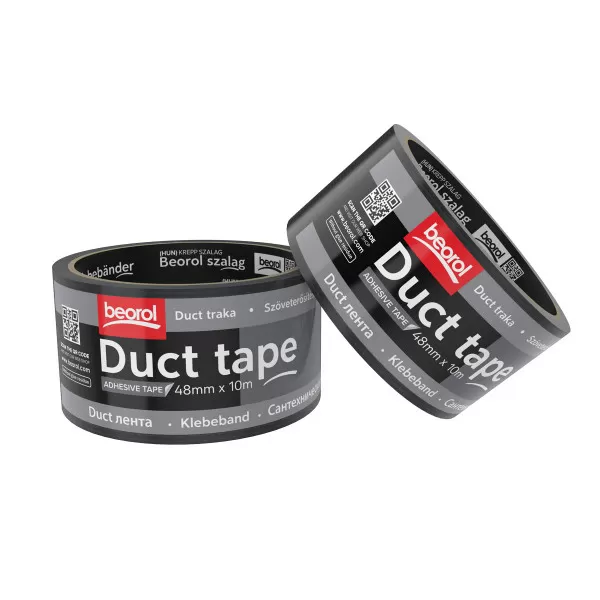 Duct трака 48мм x 10м, црна 